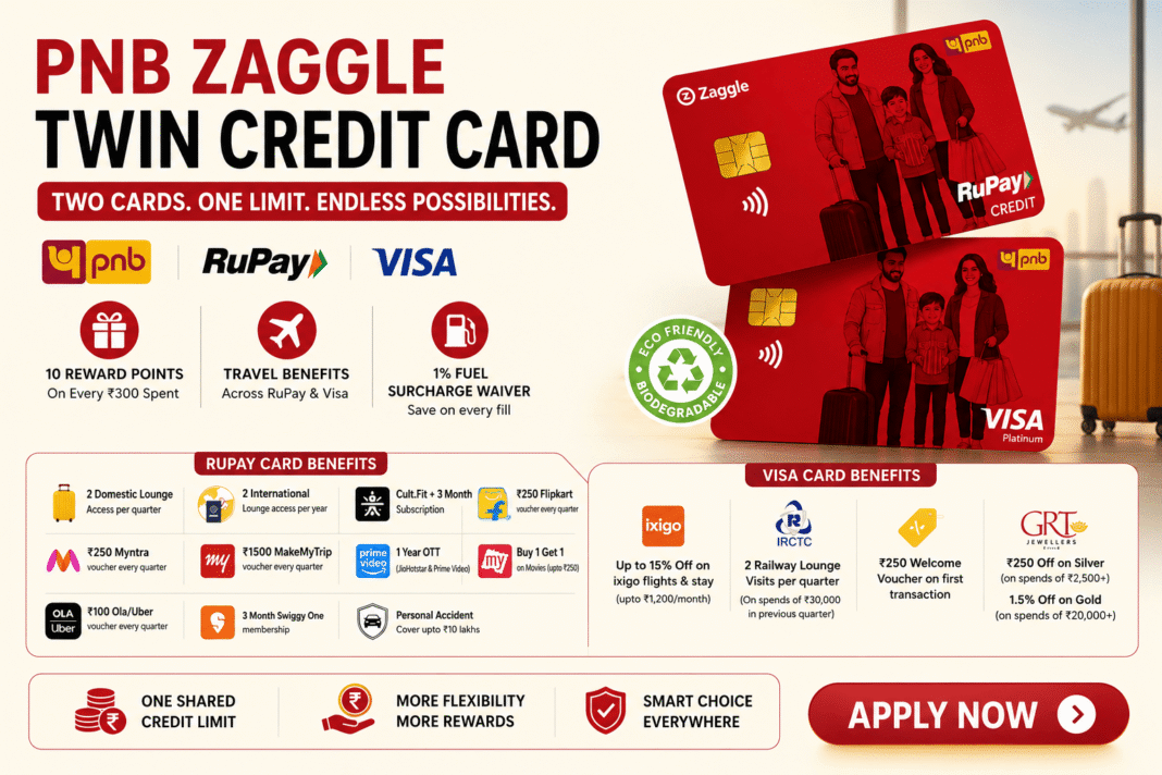 PNB Zaggle Twin Credit Card